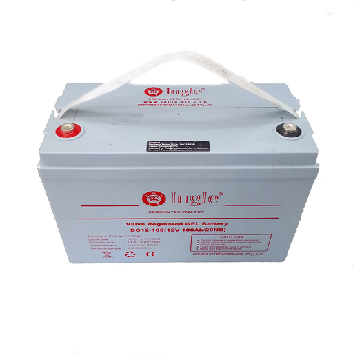 100Ah 12v AGM Deep Cycle Gel Battery Ingle German - MacSell Solar Outlet