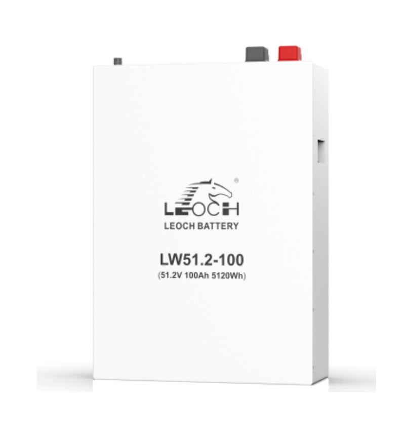 100ah 5.12kWh Lithium Battery LW51.2-100 Wall-Mounted Leoch 51.2V - MacSell Solar Outlet