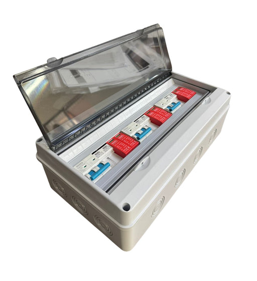 3 In 3 Out DC PV Populated Distribution Board Box - MacSell Solar Outlet