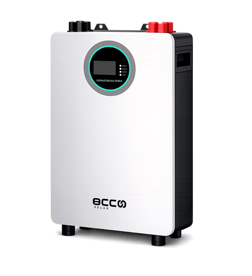 MacSell Solar 48V lithium battery Ecco model 51.2V 100Ah 5.12kWh wall-mounted lithium battery for energy storage