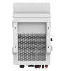 Deye 30kW hybrid three-phase inverter with high voltage capabilities, shown from the back view.