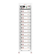 Felicity High-Voltage 61.44KWh Lithium Battery System by MacSell Solar Outlet, showing the sleek battery unit with electrical connections