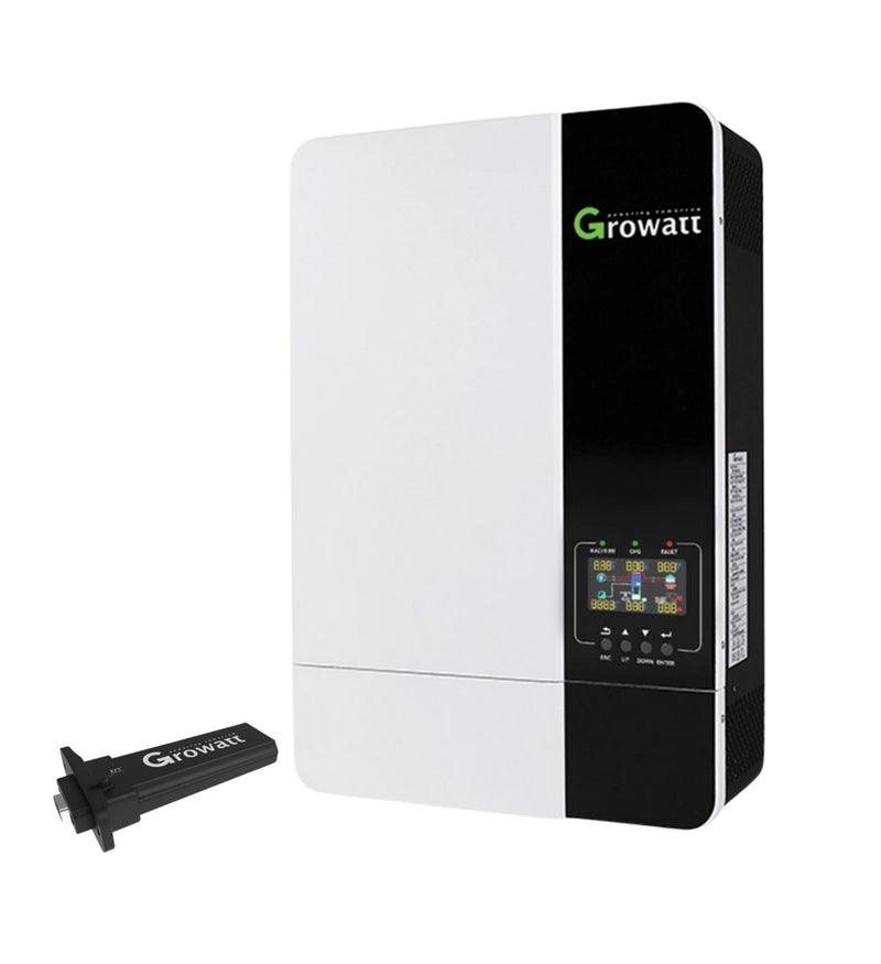 Growatt 5Kwh Solar Inverter and Battery Combo Dyness 51.2V 5.12 KWH Lithium Battery + 6 X 455W Candian Solar Panels - MacSell Solar Outlet