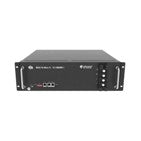 Shoto 48V Lithium Iron Phosphate LiFePO4 battery and charger, front view showing the 5.12KWH SDC10-Box 5 model.