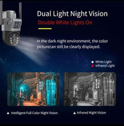 Full HD solar CCTV dual camera with 4G connectivity, weatherproof IP65 housing by MacSell Solar Outlet.