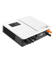 MacSell Solar Outlet Sunsynk 8KVA hybrid inverter with WiFi dongle, paired with two Hubble AM2 5.5 KWh battery units and six 620W solar panels