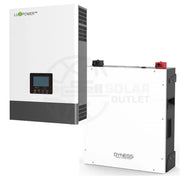 Luxpower 5KVA Inverter and Battery Combo Dyness 4.8KW Lithium Battery + 6X 425W Trina Solar Panels - MacSell Solar Outlet